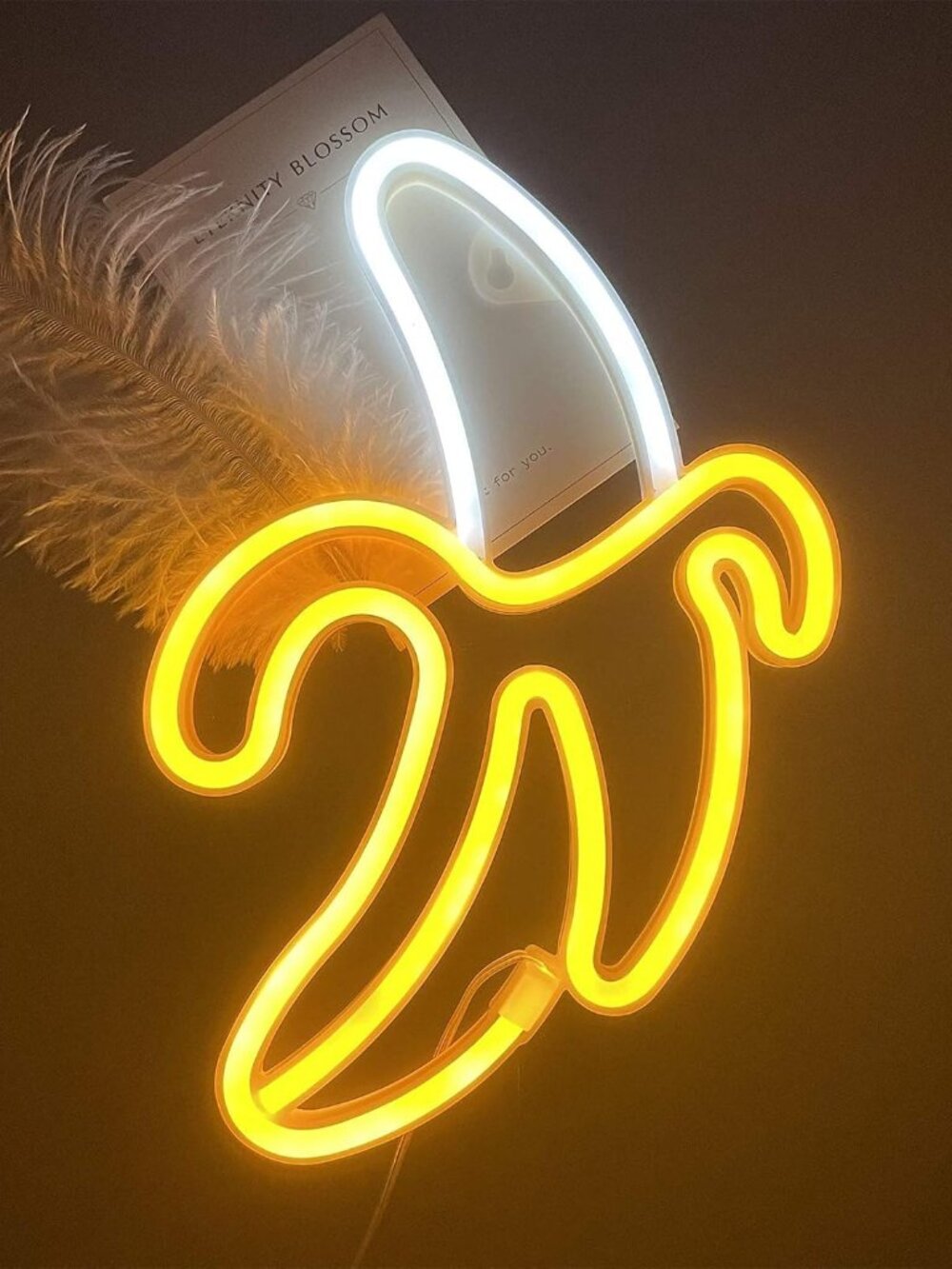 Banana Neon Signs,Banana Neon Light 11.4"x7.9" inch LED Neon Lights for Wall Dec